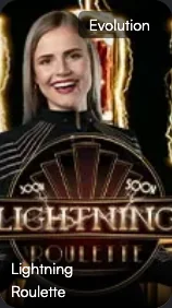 ปกเกม Lightning Roulette โดย Evolution