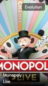 ปกเกม Monopoly Live โดย Evolution