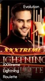 ปกเกม XXXtreme Lightning Roulette โดย Evolution